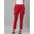 SHE PURE LUXURY WEAR Women Regular Fit Red Pure Cotton Trousers