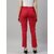 SHE PURE LUXURY WEAR Women Regular Fit Red Pure Cotton Trousers