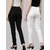SHE PURE LUXURY WEAR Pack of 2 Women Regular Fit Black, White Pure Cotton Trousers