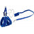 AFTRA Blue Nylon Padded Extra-Small Dog Harness Dog  Leash Combo Set pack 2