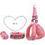 AFTRA Pink Nylon Padded Large Dog Harness Dog Collar Leash Combo Set pack 3
