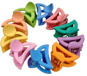 Beautiful Mini D Shape Hair Clutcher for Women  Girls Multi Color Pack of 10