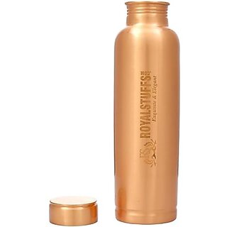 Royalstuffs Master Copper Bottle Seamless Leak Proof Pure (900 Ml)