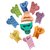 Beautiful Mini D Shape Hair Clutcher for Women  Girls Multi Color Pack of 10