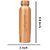 Royalstuffs 4 Copper Water Bottle 900 Ml With 8 Copper Tumbler Glass Drinking Water Bottle Glass Set For Health Benefits 250 Ml