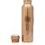 Royalstuffs Plain Shine Copper Water Bottle (900Ml)