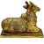 Royalstuffs 100% Pure Brass Sitting Nandi Cow Statue For Religious Home Puja Dcor Showpiece Gift Nandi/Showpiece/Decorative Diwali Gift Kamdhenu,Weight:1000 Gram,Length:4.5 Inch