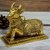 Royalstuffs 100% Pure Brass Sitting Nandi Cow Statue For Religious Home Puja Dcor Showpiece Gift Nandi/Showpiece/Decorative Diwali Gift Kamdhenu,Weight:1000 Gram,Length:4.5 Inch