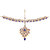Lucky Jewellery Wedding Gold Plated Blue Color Dulhan Bridal Set with sheeshpatti (2475-L1ZS-KD124-B-New)