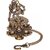 Royalstuffs Hanging Bird Diya Made In Brass With 4 Deepak | Antique Finish |