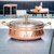 Royalstuffs 2200 Ml Steel Copper Hammered Design Handi/Bowl/Casserole With Toughened Glass Lid