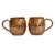 Royalstuffs Set Of 2 Handcrafted Copper Mugs, Hammered Classic Moscow Mule Mugs Solid Pure Copper Unlined Mug Cups, Weight:350 Gram