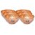 Royalstuffs Set Of 6 Embossed Leaf Design Copper Bowl (440 Ml) Each