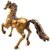 Royalstuffs Brass Running Horse Showpiece Statues, Height 11 Inch