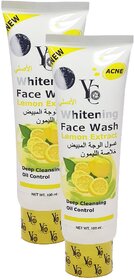 YC Whitening Lemon Face Wash - Pack Of 2 (100ml)