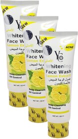 YC Whitening Lemon Face Wash - Pack Of 3 (100ml)