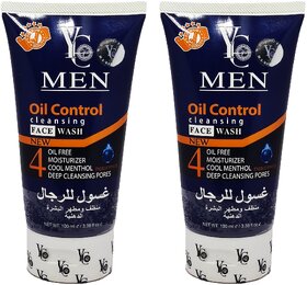 YC Men Oil Control Cleansing Face Wash - 100ml (Pack Of 2)