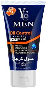 YC Men Oil Control Cleansing & Moisturizer Face Wash - 100ml