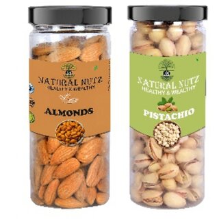 Natural Nutz Almonds/Pistachios 400g