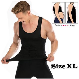 Black XL Weight Loss Shirt Tummy Shaper - ST 05
