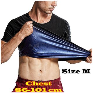                       Black M Weight Loss Shirt Tummy Shaper - ST 18                                              