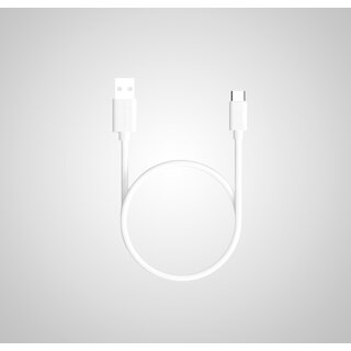 Twance T20W Pvc Type C To Usb Fast Charging And Data Sync Cable,  White Color, 1 Meter,