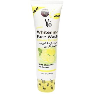 YC Whitening Lemon Extract Deep Cleansing Oil Control Face Wash - 100ml