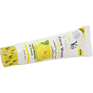 YC Whitening Lemon Extract Deep Cleansing Face Wash (100ml)