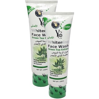 YC Green Tea Extract Whitening Face Wash - Pack Of 2 (100ml) YC Green Tea Extract Whitening Face Wash - Pack Of 2 (100ml)