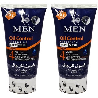                       YC Men Oil Control Cleansing Face Wash - 100ml (Pack Of 2)                                              