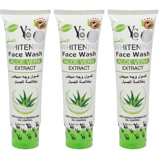 YC Whitening Aloe Vera Extract Face Wash - 100ml (Pack Of 3) YC Whitening Aloe Vera Extract Face Wash - 100ml (Pack Of 3)