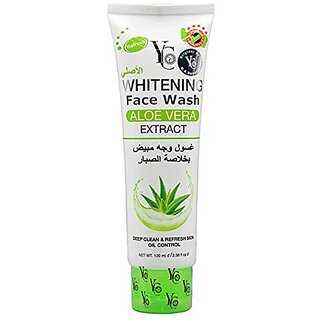                       YC Whitening Aloe Vera Extract Deep Cleansing Refresh Skin Face Wash - 100ml                                              