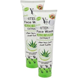                       YC Whitening Aloe Vera Face Wash - Pack Of 2 (100ml)                                              
