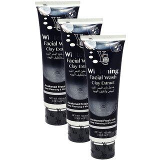 YC Clay Extract Whitening Face Wash - Pack Of 3 (100ml) YC Clay Extract Whitening Face Wash - Pack Of 3 (100ml)