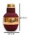Royalstuffs Copper Pot Satin Coated Pure Copper Water Bottle With 4 Copper Glass Antique Elegent Design Vessel  (1250 Ml)