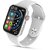 iCruze Pronto Crysta 1.92 HD Display BT Calling, voice assistant  Track Health Smartwatch  (White Strap, free)