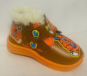 Cj Enterprises Boys & Girls Velcro Casual Boots (Multicolor)