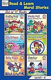 Read and Learn Moral Stories Level - 4 ( Set of 6 Books ) (English)