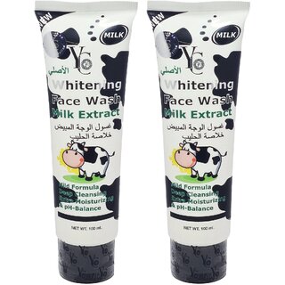 YC Whitening Milk Extract Face Wash - 100ml (Pack Of 2) YC Whitening Milk Extract Face Wash - 100ml (Pack Of 2)