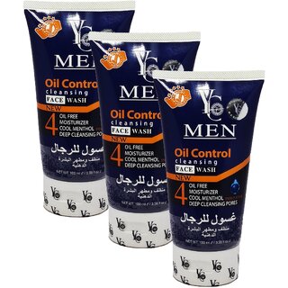 YC Oil Control Cleansing Men Face Wash - Pack Of 3 (100ml) YC Oil Control Cleansing Men Face Wash - Pack Of 3 (100ml)