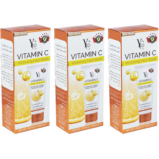                      YC Vitamin C Whitening Face Wash - 100ml (Pack Of 3)                                              