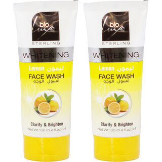                       Bio Luxe Clarify & Brighten Whitening Face Wash - Pack of 2 (100ml)                                              