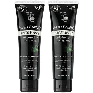                       YC Whitening Bamboo Charcoal Face Wash - 100g (Pack Of 2)                                              