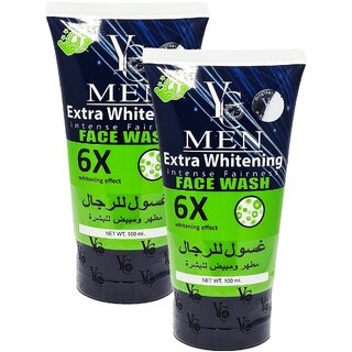 YC Extra Whitening Men Face Wash - Pack Of 2 (100ml) YC Extra Whitening Men Face Wash - Pack Of 2 (100ml)