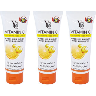 YC Vitamin C Face Whitening For All Skin Face Wash - Pack Of 3 (100ml) YC Vitamin C Face Whitening For All Skin Face Wash - Pack Of 3 (100ml)