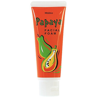                       Mistine Papaya Facial Foam For All Skin - Pack Of 1 (100gm)                                              