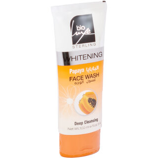                       Bio Luxe Sterling Whitening Papaya Deep Cleansing Face Wash - 100ml                                              