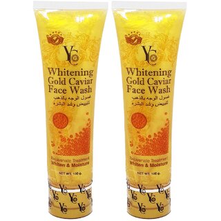 YC Whitening Gold Caviar Extract Face Wash - 100g (Pack Of 2) YC Whitening Gold Caviar Extract Face Wash - 100g (Pack Of 2)