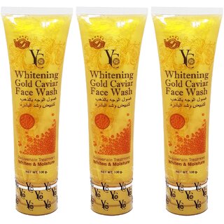 YC Whitening Gold Caviar Extract Face Wash - 100g (Pack Of 3) YC Whitening Gold Caviar Extract Face Wash - 100g (Pack Of 3)
