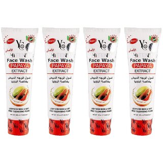 YC Whitening Papaya Extract Face Wash - 100ml (Pack Of 4) YC Whitening Papaya Extract Face Wash - 100ml (Pack Of 4)